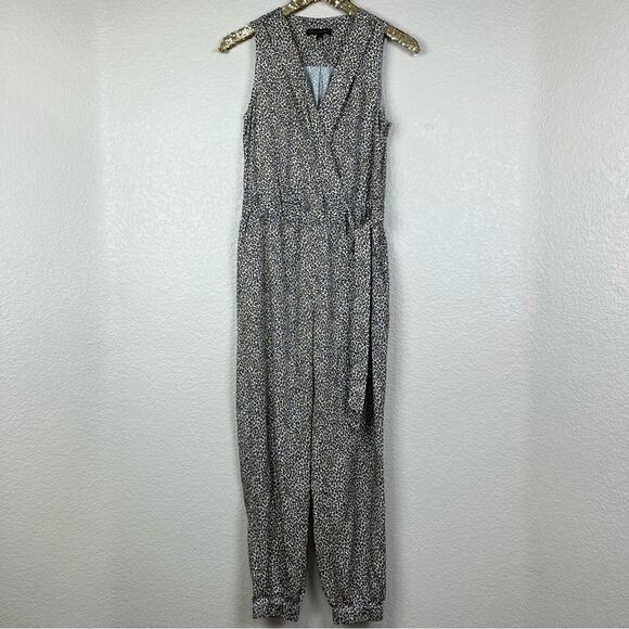 Banana Republic • Leopard Print Wrap Jumpsuit - Picture 2 of 15